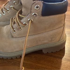 Boys size 13 timberland boots. Used